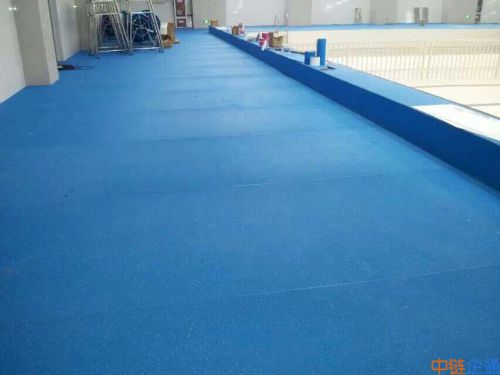 游泳馆防滑地板施工