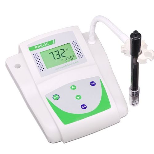 数显台式酸度计PH计酸碱度检测仪高精度0.01测试实验室PHS-3C