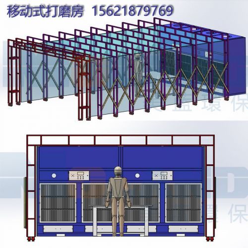 打磨房除尘器 打磨抛光净化器 移动式打磨房