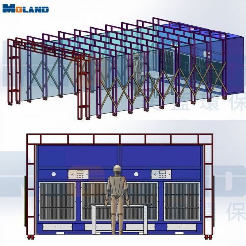 山东淄博打磨抛光净化器 大小工件打磨器 打动折叠打磨房