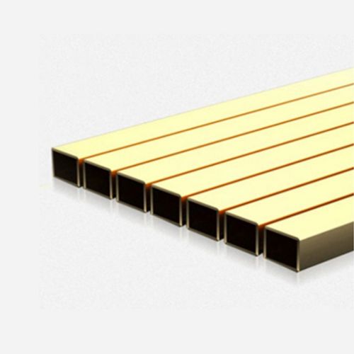 钦航304不锈钢彩色管 镜面黑钛电镀玫瑰金空心管 201不锈钢装饰管