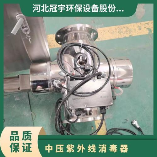 冠宇环保中压紫外线消毒设备泳池水杀菌无化学残留316材质耐腐涂