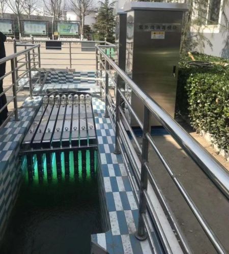 造纸厂印染厂污废水处理末端框架式污水紫外线杀菌模块组