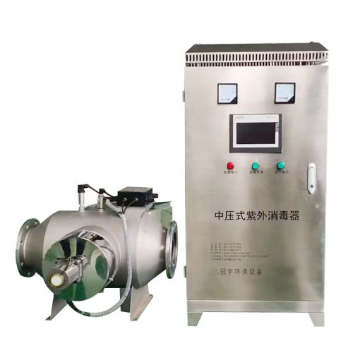鑫冠宇4KW中压紫外线消毒器去除泳池水中的余氯氨氮