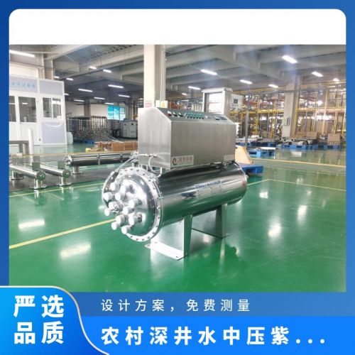 农村深井水杀菌灭藻 用中压紫外线消毒器 1KW功率 DN80口径 自动启停