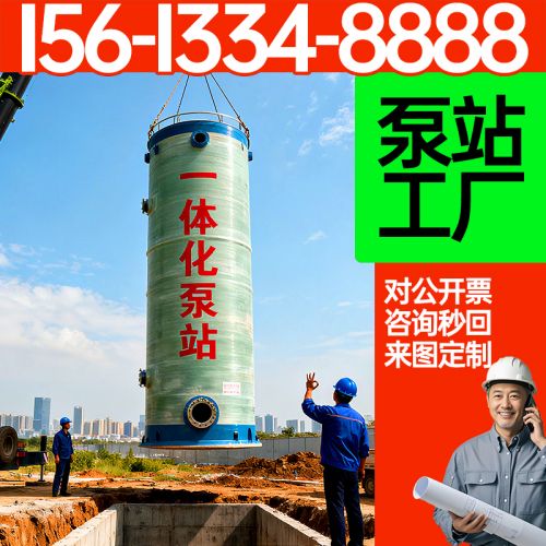 保聚 一体化泵站 生产 农村市政雨水收集玻璃钢预制泵 站 资质齐全