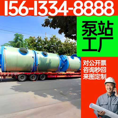 一体化泵站 隧道桥梁防内涝自动化提升泵 站 雨洪应急排水 保聚玻璃钢