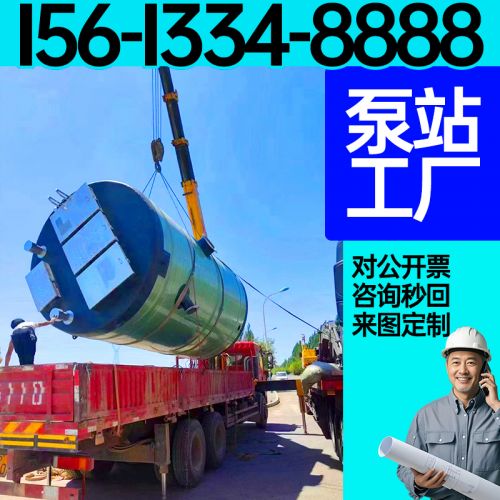 一体化雨水提升泵站 一体化泵站  河道污染治理 提升排放 保聚玻璃钢