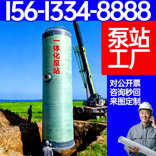 一体化提升泵站 一体化污水提升泵站 生活供水 全国服务 保聚玻璃钢
