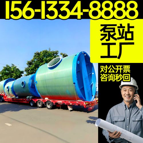 一体化泵站厂家 河道污染治理 一体化预制泵站  城镇低洼地带 售后完善 保聚玻璃钢