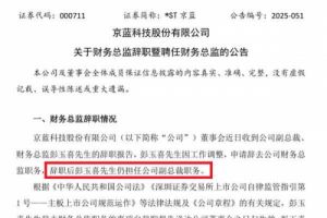 京蓝科技：聘任宋建伟先生为财务总监